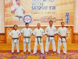 Lima Perwakilan Combat Academy Petarung Sejati Indonesia Karate Kyokushinkai Mengikuti Pelatihan Bersama Shihan Satoshi Yui Dari Jepang