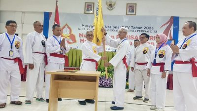 MUNAS XXV KELATNAS INDONESIA PERISAI DIRI di Surabaya, Ir. Dwi Soetjipto Kembali Terpilih Sebagai Ketua Umum Periode 2023- 2027