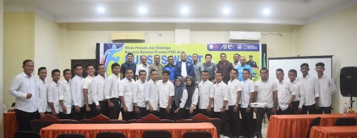 FOTO: Peserta Kursus Pelatih dan Wasit Asprov PSSI Aceh Tahun 2023.