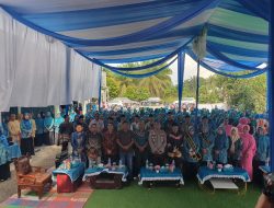 Wujudkan Pemilu Damai, Kapolsek Kemuning Hadiri Undangan Pengukuhan Ketua Pembina Posyandu