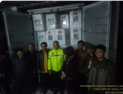 Kapolsek Cisurupan Monitoring Distribusi Logistik Pemilu 2024