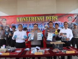Dalam Kurun Waktu 1 Bulan, Polres Tegal Kota Berhasil Mengungkap 8 Kasus Narkoba