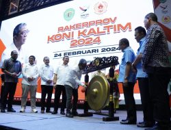KONI Kalimantan Timur Gelar Rakerprov Membahas Persiapan PON XXI 2024 dan Persiapan PORPROV VIII Tahun 2026 di Kabupaten Paser