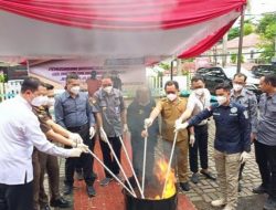 BNN Sulut Musnahkan Barang Bukti Ganja 524gram