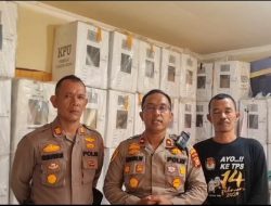 Kapolsek Kemuning Pimpin Pelaksanaan Pengamanan Rapat Pleno Terbuka Tingkat PPK