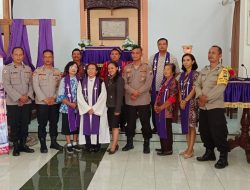 MINGGU KASIH BERSAMA POLRES JOMBANG DALAM IBADAH MINGGU PRA PASKAH KE-5 DI GKJW JEMAAT BONGSOREJO