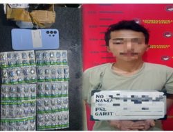 POLRES GARUT TANGKAP PEMUDA PENGEDAR NARKOBA