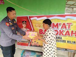 Polsek Kemuning Rutinkan Giat Jumat Berkah dengan Sasaran Warga yang Membutuhkan