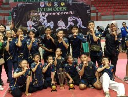 JOMBANG KARATE CLUB (JKC) BERHASIL MENJADI JUARA UMUM 1 DALAM TURNAMEN KARATE JATIM OPEN PIALA KEMENPORA RI DI GOR KANJURUHAN MALANG