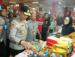 Kapolda dan Satgas Pangan Sulut Cek Harga Kebutuhan Pokok di Pasar Bersehati