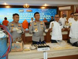 Ditreskrimsus Polda Sulut Gagalkan Pengiriman 10 Kilogram Emas Diduga Hasil PETI