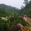 Jalan Longsor di Ranto Sore Mandailing Natal Sumatera Utara