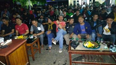 Meriahnya Nobar Semi Final Piala Asia U-23 di Polsek Cicalengka