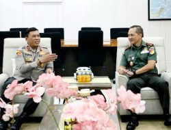 Pangdam XIII/Merdeka Kunjungi Polda Sulut Untuk Memperkuat Sinergi TNI-Polri