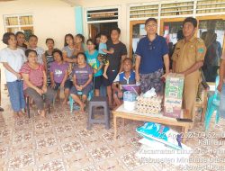 Pemerintah Desa Kalinaun Salurkan Bantuan Sembako bagi Korban Bencana Gunung Ruang