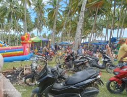 Momen Lebaran, Pantai Tompek di Mandailing Natal Diserbu Ribuan Wisatawan
