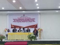Pelantikan Anggota PPK se-Kab. Halmahera Utara, Muh. Rizal Berharap Pelaksanaan Pilkada Harus Dilaksanakan Secara Damai dan Adil