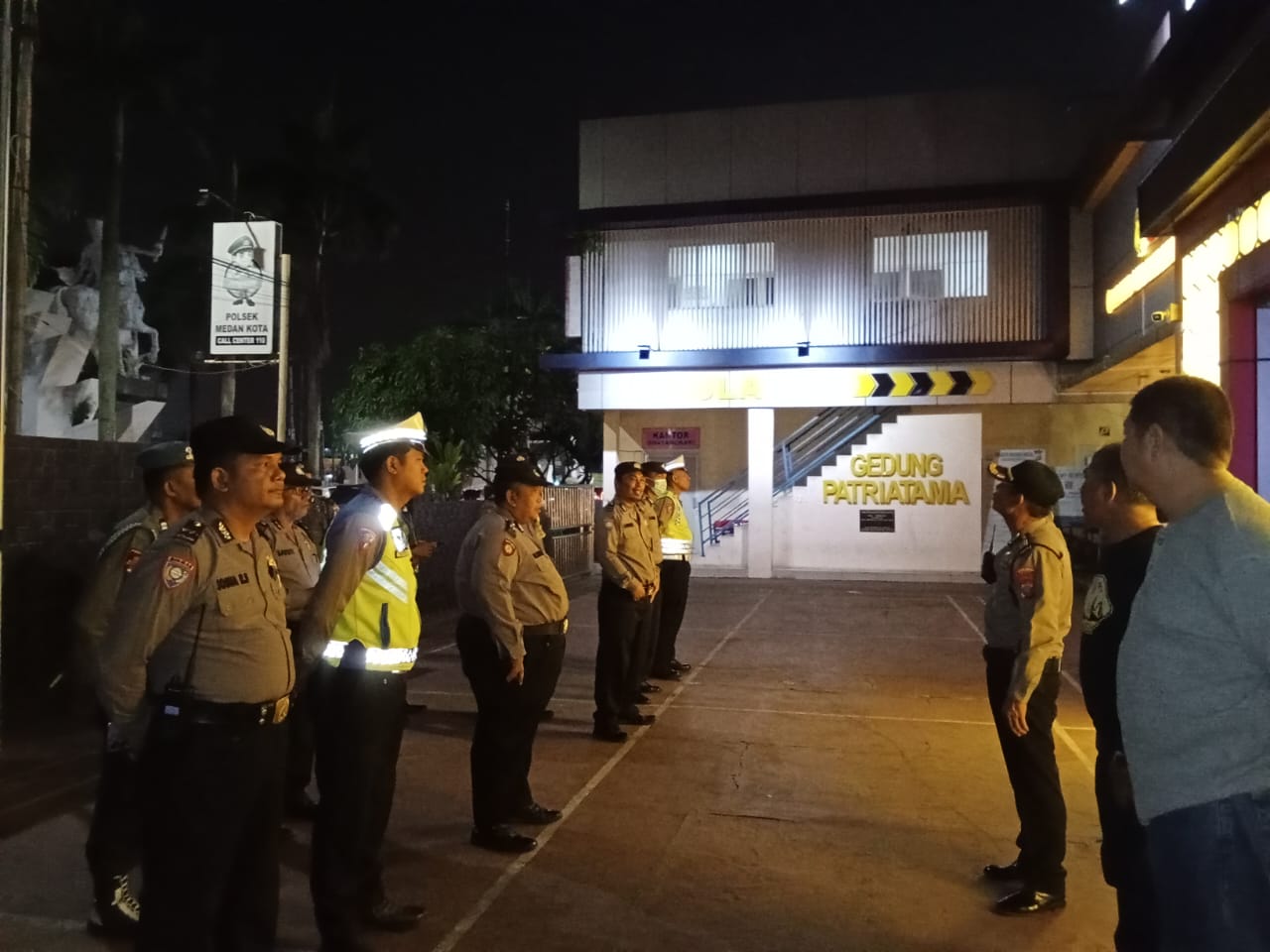 Foto: Saat Apel sebelum melakukan Giat Patroli 3C.