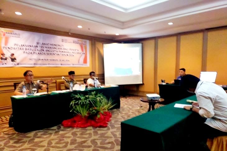 Foto: Tes wawancara calon Panwascam.