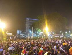 NOBAR TIMNAS INDONESIA DI HALAMAN KANTOR WALIKOTA MEDAN