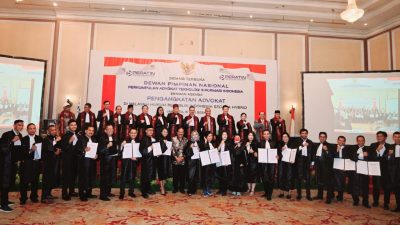 ORGANISASI ADVOKAT PERATIN RESMI ANGKAT ADVOKAT PERDANA ANGKATAN PERTAMA