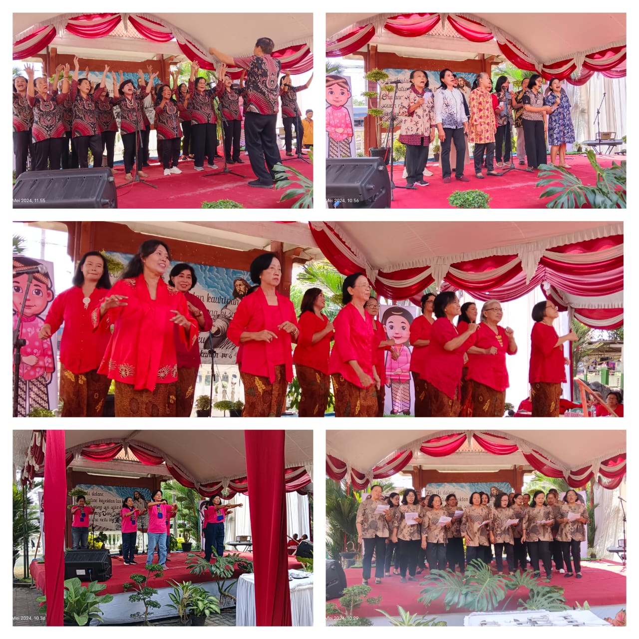 Foto: Penampilan Lansia dari berbagai Gereja.