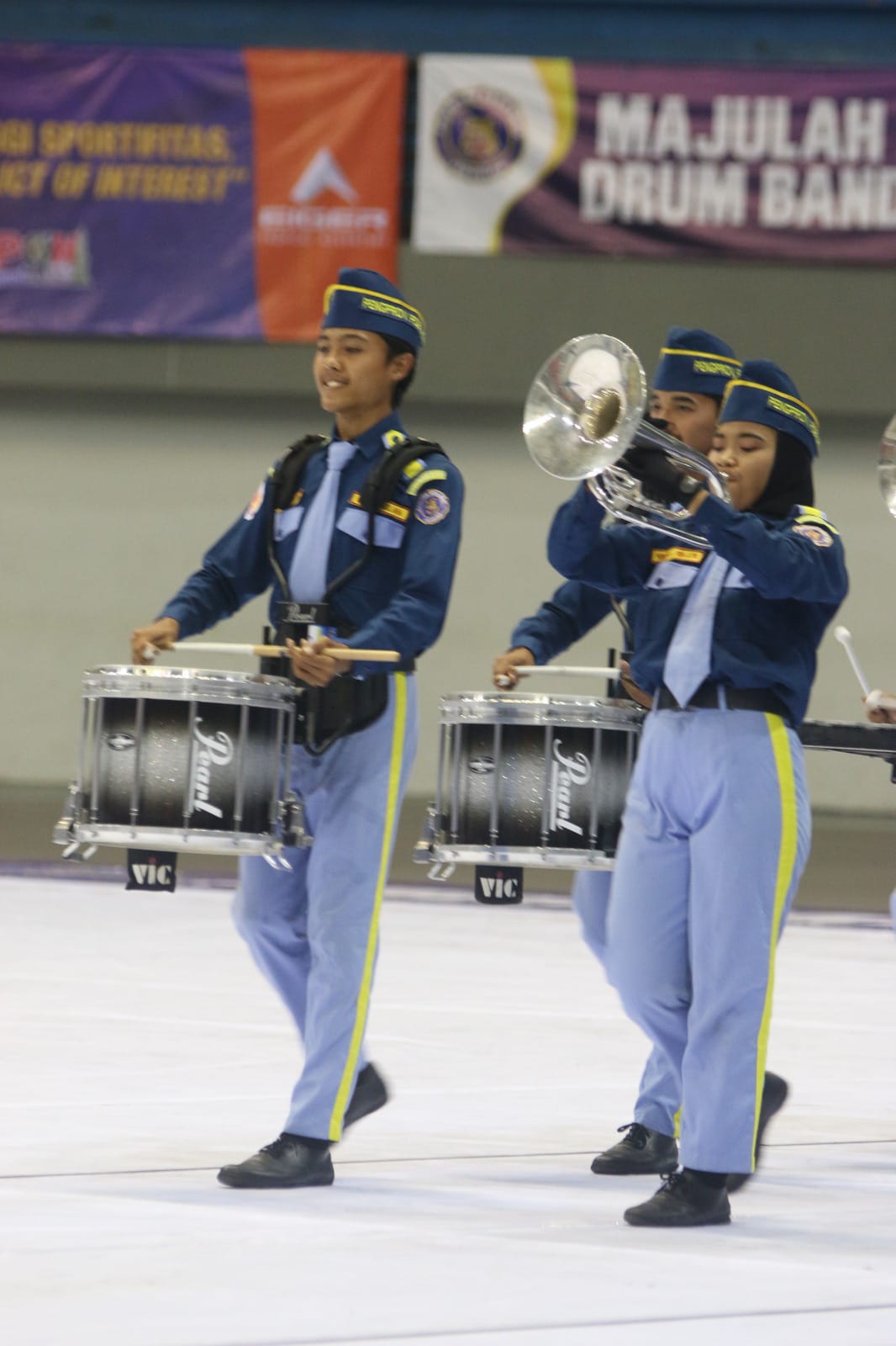 Foto: Marching Band Jember saat Lomba Baris Berbaris (LBB).