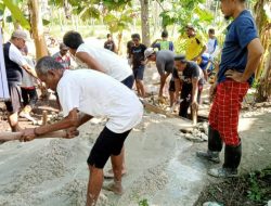 Pemerintah Desa Tate Melaksanakan Pembangunan Jalan Setapak Sepanjang 133 Meter