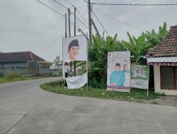 Belum Juga Kampanye, Banner Baliho Salah Satu Cabup Sudah Dirusak Orang Tak Dikenal