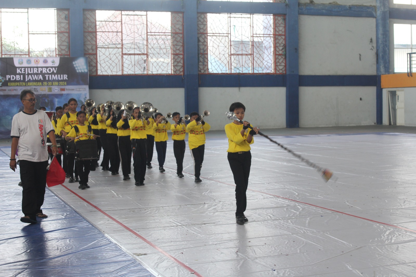 Foto: SDN 1 Klampis Ngasem sedang Uji Coba LBB.