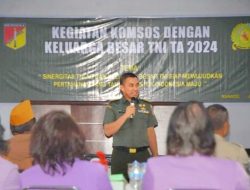 Korem 131/Santiago Melaksanakan Kegiatan Komsos dengan Keluarga Besar TNI