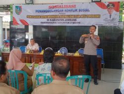 Sosialisasi Penanganan Konflik Sosial Melalui Pencegahan Berkembangnya Radikalisme dan Aksi Terorisme di Kabupaten Jombang