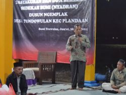 URI-URI BUDAYA LELUHUR WARGA DUSUN NGEMPLAK PLANDAAN JOMBANG KOMPAK ADAKAN SEDEKAH BUMI