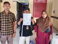 TERDUGA PELAKU PENIPUAN DILAPORKAN KORBANNYA KE POLSEK FIRDAUS SERDANG BEDAGAI