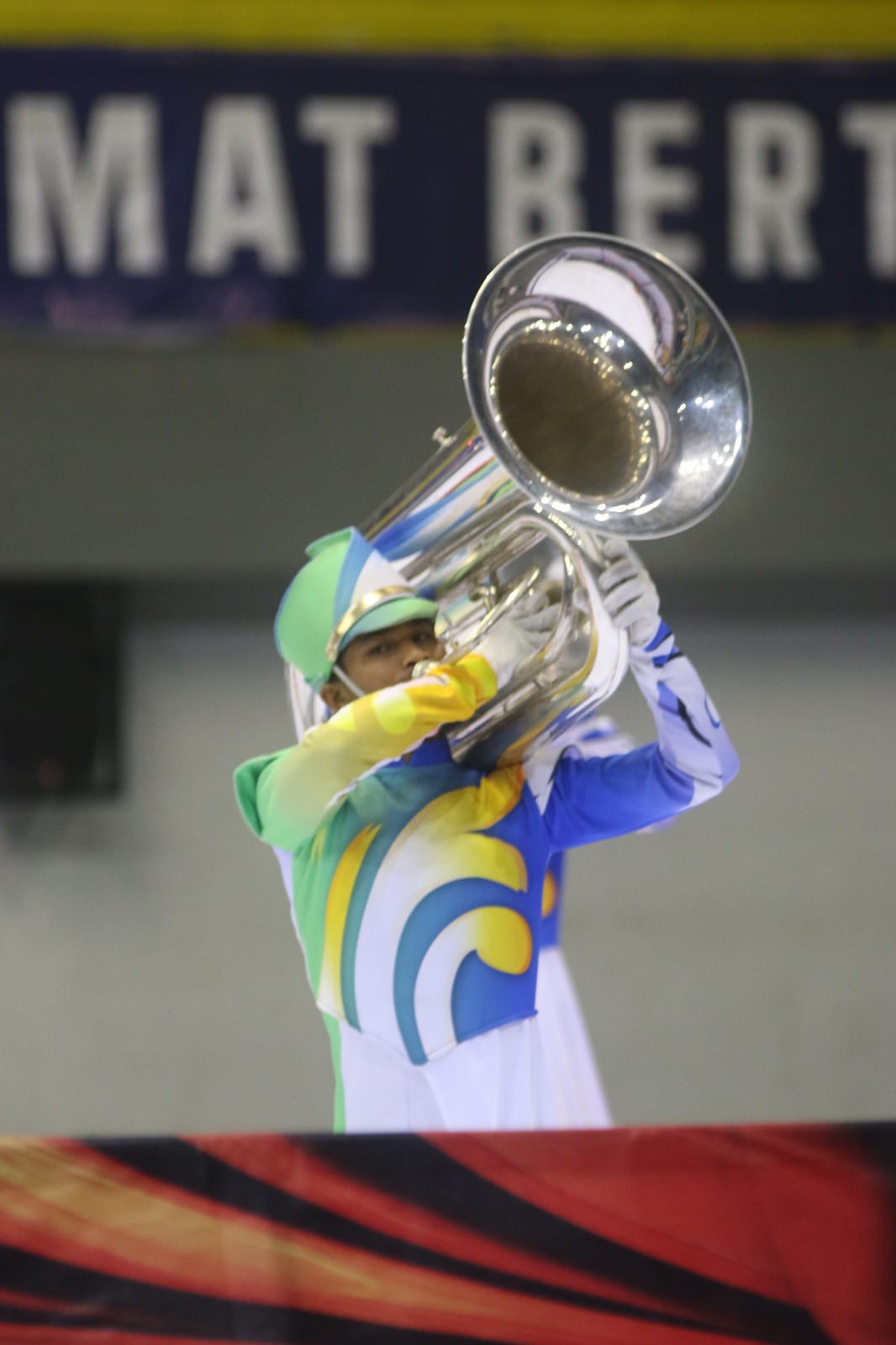 Foto: Atlet Tuba saat Solo Player Lomba Unjuk Gelar.