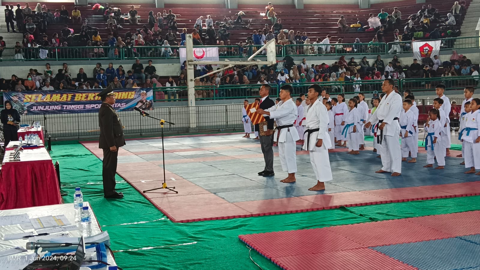Foto: UPACARA PEMBUKAAN KEJUARAAN KARATE JEMBER OPEN CHAMPIONSHIP 2024.