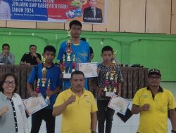 SMP NEGERI 1 TANAH PINEM JUARA 1 OLIMPIADE OLAHRAGA NASIONAL (O2SN) CABANG ATLETIK TINGKAT SMP KABUPATEN DAIRI 2024