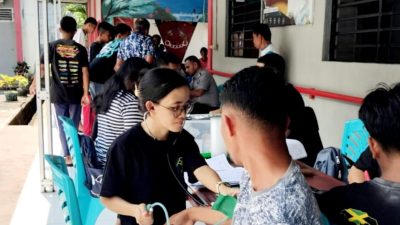 Pelayanan Kesehatan bagi Warga Binaan di Lapas Kelas IIB Ulu Siau, Sabtu (27/7/2024).