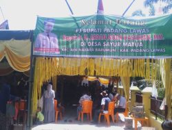Pj. Bupati Padang Lawas Hadiri Undangan Kepala Desa Sayur Matua Kecamatan Aek Nabara Barumun Padang Lawas