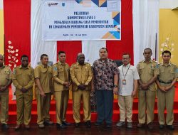 Sekda Kabupaten Asmat Absalom Amyaram Membuka Pelatihan Kompetensi Level I Pengadaan Barang dan Jasa Lingkup Pemkab Asmat