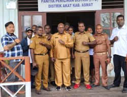 Kunjungan Kerja Sekda Kabupaten Asmat ke Distrik Akat