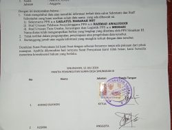 KLARIFIKASI PPS SINUNUKAN III ATAS TINDAKANNYA DALAM PENGUSULAN SEKRETARIAT PPS SINUNUKAN III