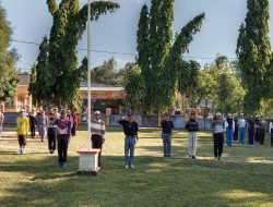 Latihan Kesiapan Paskibra Desa Alai Kecamatan Lembak Muara Enim Menjelang HUT RI ke-79