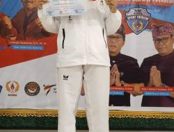 Mahira Zahrana Sabet Perak di Bali Indonesia Taekwondo