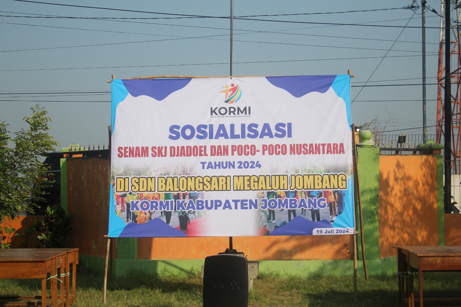 Foto: Banner Program KORMI di SDN Balong Sari 1 Megaluh Jombang.