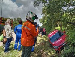 Kecelakaan Tunggal di Kawasan Kabil Punggur Kota Batam