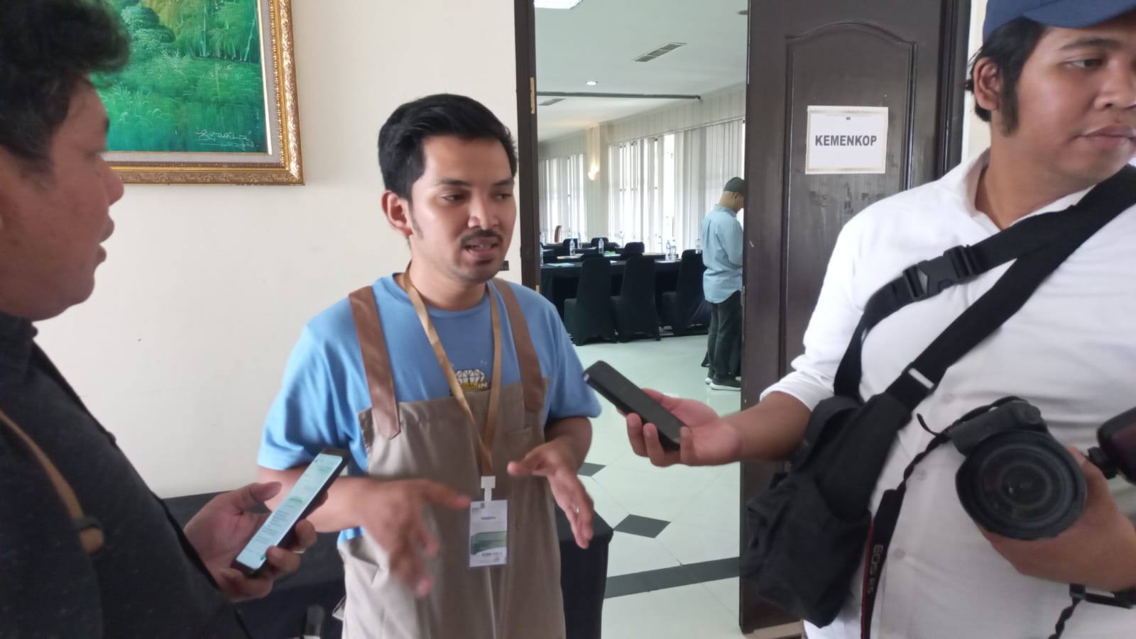 Foto: Sadam Hussain, peserta pelatihan dan koordinator Komunitas Barista Jombang "Berkopipora".