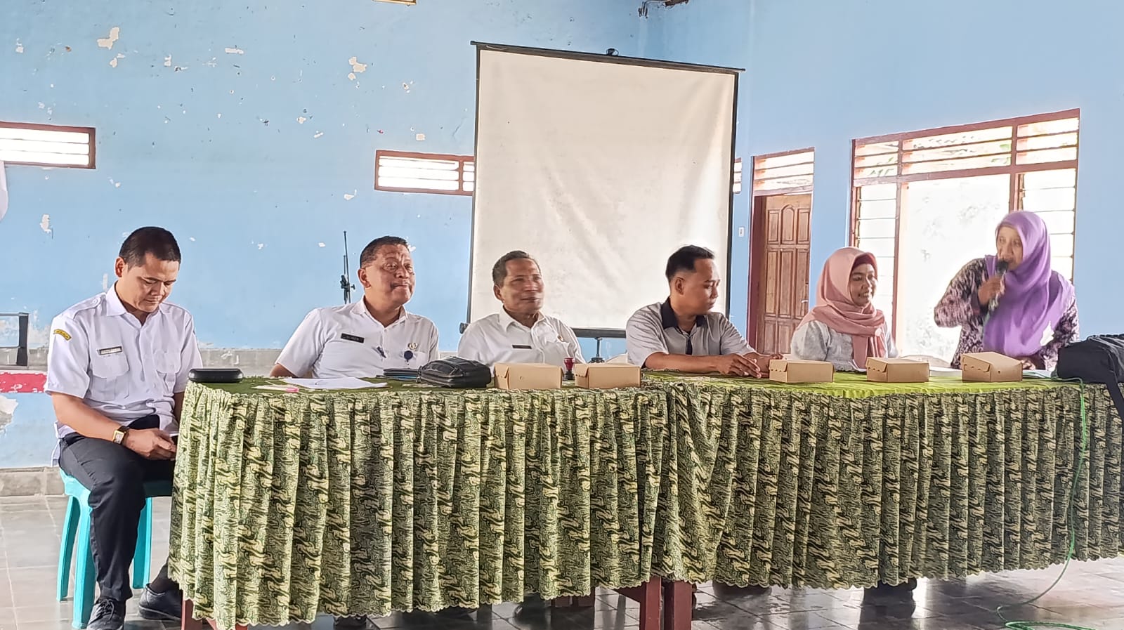 Foto: Kepala Desa Kwaron beserta Perangkat dan dihadiri Pendamping Wisata DISPORAPAR Kab. Jombang.