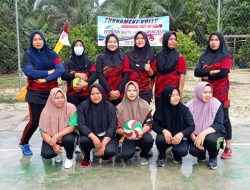 Pertandingan Hari Kedua Bola Voli Putra dan Putri Berlangsung Seru di Lapangan Kampung Tumang