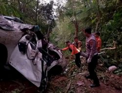 Mobil Terjun Bebas ke Jurang Krakalan Batang, 4 Nyawa Melayang